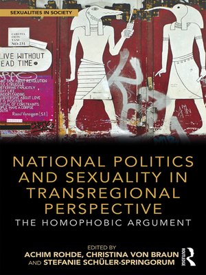 cover image of National Politics and Sexuality in Transregional Perspective